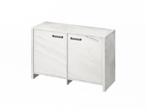 Тумба двухсекционная FB-12-02.G Хромикс белый/Мрамор Леванто белый Тумба двухсекционная FB-12-02.G Хромикс белый/Мрамор Леванто белый