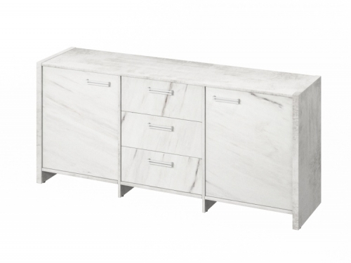 Тумба трехсекционная FI-13-01.G Хромикс белый/Мрамор Леванто белый Тумба трехсекционная FI-13-01.G Хромикс белый/Мрамор Леванто белый