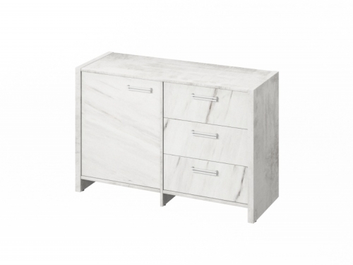 Тумба двухсекционная FI-12-01.G Хромикс белый/Мрамор Леванто белый Тумба двухсекционная FI-12-01.G Хромикс белый/Мрамор Леванто белый