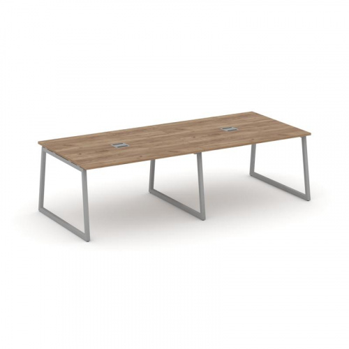 Style Project Стол переговорный SN-4T1.SPRG-044 Акация Лорка/Металл Антрацит/Заглушка Металл Антраци фото 10