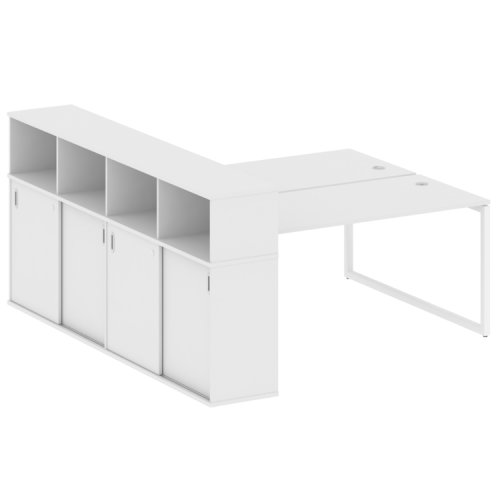 Бенч-система с шкафом-купе на О-обр. м/к Metal System Quattro 40БО.РС-СШК-4.4 фото 10