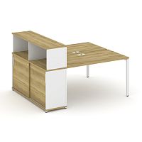 Бенч-система с опорным шкафом-купе с надставкой Concept CN.DRS-239