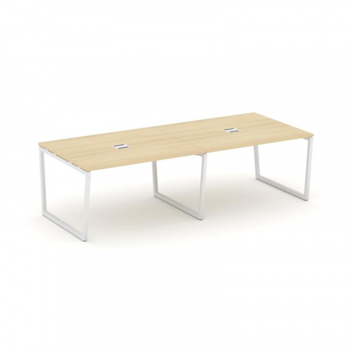 Style Project Стол переговорный SN-4T2.SPRG-042 Акация Лорка/Металл Антрацит/Заглушка Металл Антраци фото 21