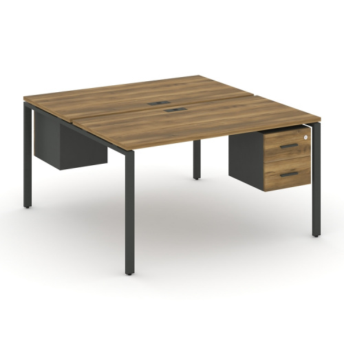 Бенч-система на 2 места с подвесными тумбами Concept CN.DRS-113