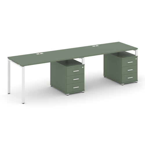 Бенч-система на 2 места с 2 опорными тумбами Concept CN.ORS-309