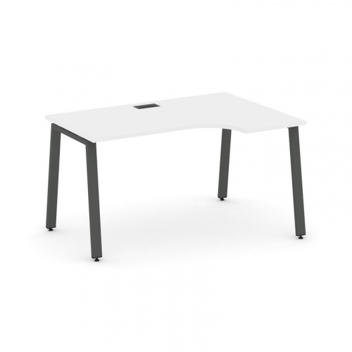 Style Project Стол рабочий эргоном. SN-6A.SPA-012(R) Тиквуд Светлый/Металл Антрацит 1580*700/980*750 фото 19