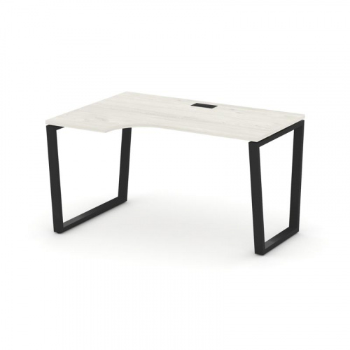 Style Project Стол рабочий эргоном. SN-6T2.SPA-022(L) Акация Лорка/Металл Антрацит/Заглушка Пластик фото 9