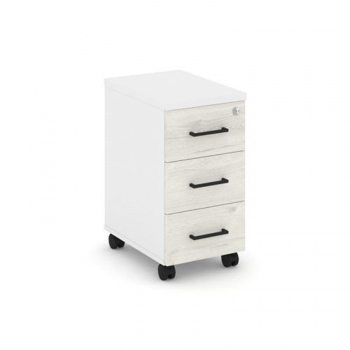 Style Project Тумба мобильная з/с ЛХДФ SN.TM-004 Акация Лорка/Черный Ручки 320*460*611 фото 5 Style Project Тумба мобильная з/с ЛХДФ SN.TM-004 Акация Лорка/Черный Ручки 320*460*611 фото 5