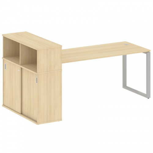 Стол письменный с шкафом-купе на О-обр. м/к Metal System БО.РС-СШК-3.5 фото 15