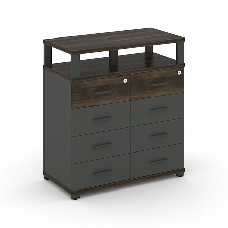 Тумба приставная c 8 ящиками и надставкой Concept CN.TSP-015 A