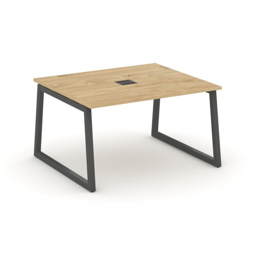 Style Project Стол переговорный SN-5T1.SPRG-032 Акация Лорка/Металл Антрацит/Заглушка Металл Антраци фото 6