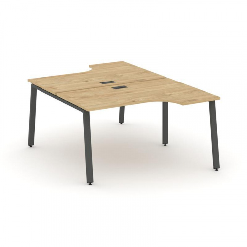 Style Project Рабочая станция эргоном. SN-6A.DRPA-012 Вяз Благородный/Металл Белый 1580*1432/1992*75 фото 17