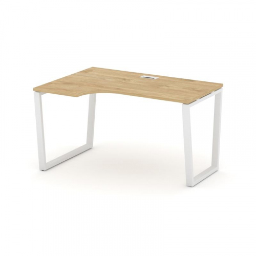 Style Project Стол рабочий эргоном. SN-6T2.SPA-022(L) Акация Лорка/Металл Антрацит/Заглушка Пластик фото 3