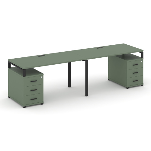 Бенч-система на 2 места с 2 опорными тумбами Concept CN.ORS-318