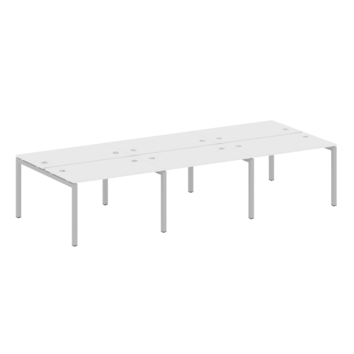 Бенч-система на 6 рабочих мест на П-обр. м/к Metal System Quattro 50БП.СМ-6.2 фото 14