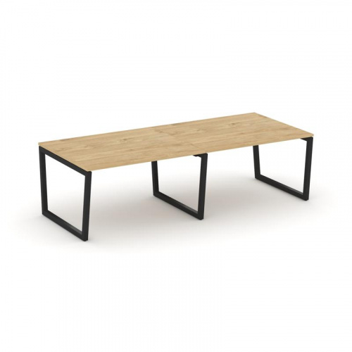 Style Project Стол переговорный SN-5T2.SPRG-042.3 Акация Лорка/Металл Антрацит 2360*1180*750