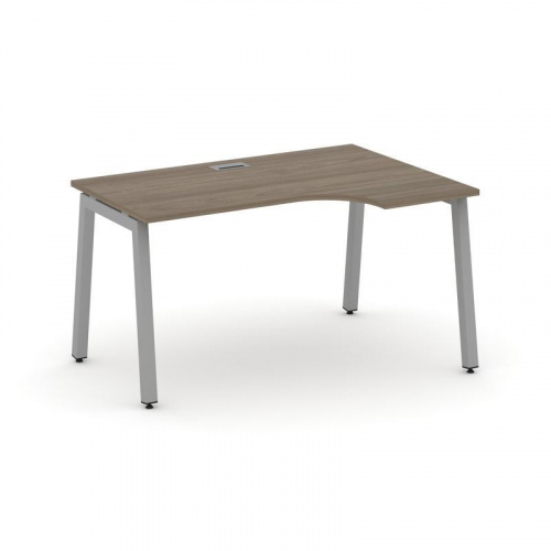 Style Project Стол рабочий эргоном. SN-5A.SPA-022(R) Дуб Наварра/Металл Антрацит 1580*800/980*750 фото 3