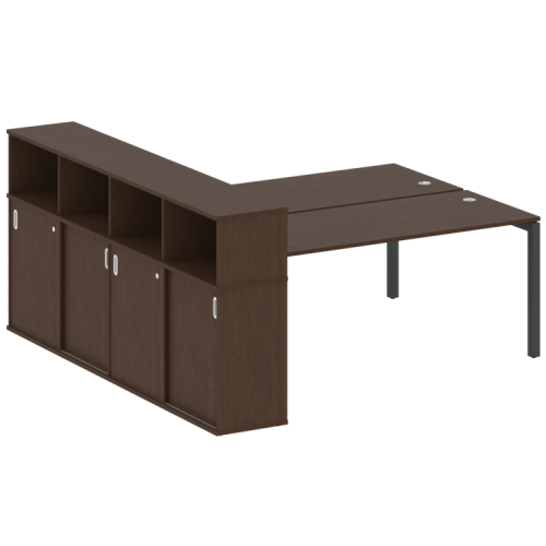 Бенч-система с шкафом-купе на П-обр. м/к Metal System Quattro 50БП.РС-СШК-4.5 фото 12 Бенч-система с шкафом-купе на П-обр. м/к Metal System Quattro 50БП.РС-СШК-4.5 фото 12