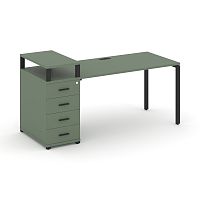 Стол офисный с опорной тумбой Concept CN.SP-412