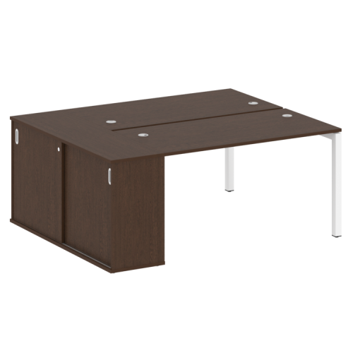 Бенч-система с шкафом-купе на П-обр. м/к Metal System Quattro 50БП.РС-СШК-1.3 фото 6