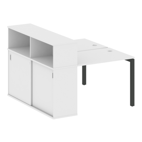 Бенч-система с шкафом-купе на П-обр. м/к Metal System Quattro 50БП.РС-СШК-2.1 фото 14