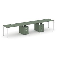 Бенч-система на 3 места с 2 опорными тумбами Concept CN.ORS-333