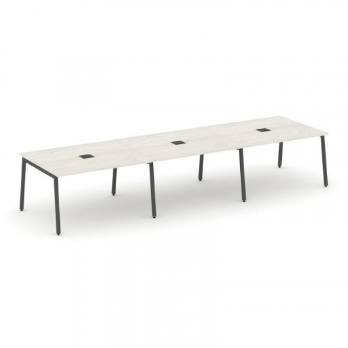 Style Project Стол переговорный SN-4A.SPRG-053 Антрацит/Металл Белый 4410*1180*750 фото 16