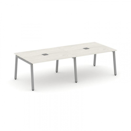 Style Project Стол переговорный SN-5A.SPRG-042 Акация Лорка/Металл Белый 2360*1180*750 фото 9