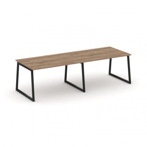 Style Project Стол переговорный SN-4T1.SPRG-014.3 Акация Лорка/Металл Антрацит 3160*980*750 фото 9