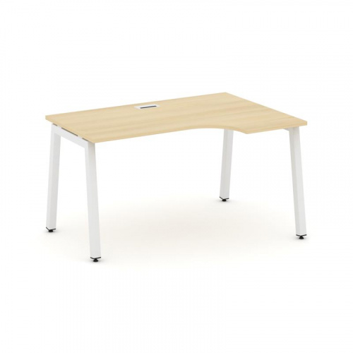 Style Project Стол рабочий эргоном. SN-5A.SPA-022(R) Дуб Наварра/Металл Антрацит 1580*800/980*750 фото 18