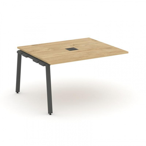 Style Project Проходной наб. элем. перег. стола SN-6A.NSPRG-034 Дуб Наварра/Металл Белый 1580*1180*7 фото 4