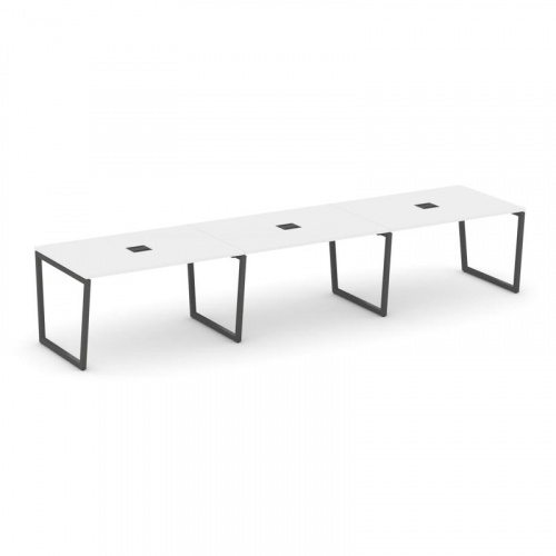 Style Project Стол переговорный SN-4T2.SPRG-024 Акация Лорка/Металл Антрацит/Заглушка Металл Антраци фото 26