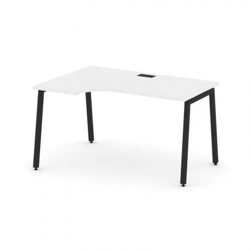 Style Project Стол рабочий эргоном. SN-4A.SPA-022(L) Антрацит/Металл Антрацит 1580*800/980*750 фото 8