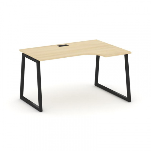 Style Project Стол рабочий эргоном. SN-4T1.SPA-001(R) Акация Лорка/Металл Антрацит/Заглушка Пластик фото 25