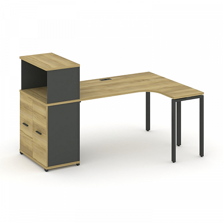 Стол эргономичный с опорным распашным шкафом Concept CN.SA-213(R)