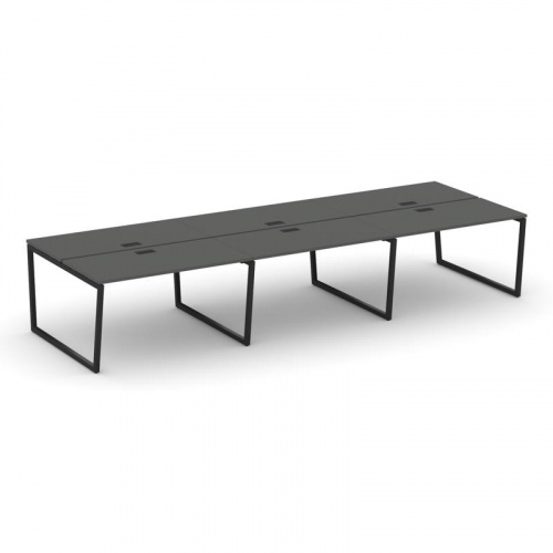 Style Project Рабочая станция 2-х сторон. SN-4T2.DRS-072 Акация Лорка/Металл Антрацит/Заглушка Пласт фото 6