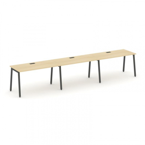 Style Project Рабочая станция 1 сторон. SN-4A.ORS-033 Дуб Табак/Металл Белый 4140*600*750 фото 21