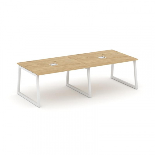 Style Project Стол переговорный SN-5T1.SPRG-044 Акация Лорка/Металл Антрацит/Заглушка Металл Антраци