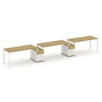 Бенч-система на 3 места с 2 опорными тумбами Concept CN.ORS-328