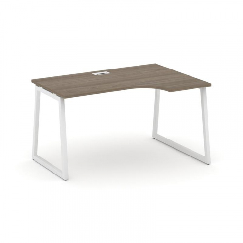 Style Project Стол рабочий эргоном. SN-4T1.SPA-001(R) Акация Лорка/Металл Антрацит/Заглушка Пластик фото 20