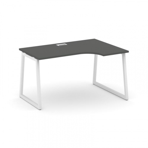 Style Project Стол рабочий эргоном. SN-4T1.SPA-001(R) Акация Лорка/Металл Антрацит/Заглушка Пластик фото 24