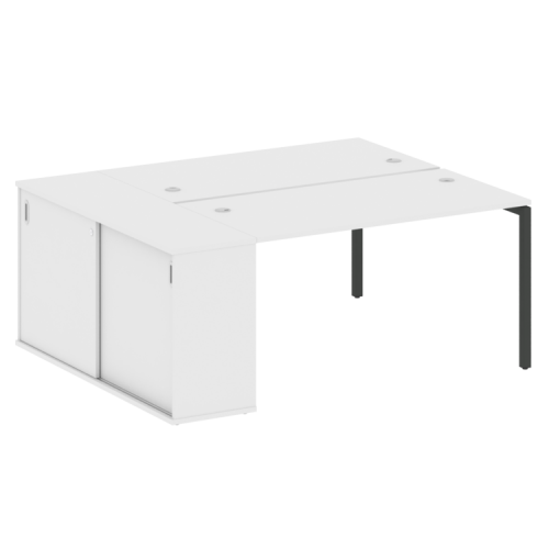 Бенч-система с шкафом-купе на П-обр. м/к Metal System Quattro 40БП.РС-СШК-1.3 фото 13