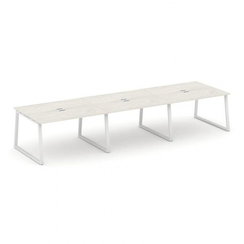 Style Project Стол переговорный SN-6T1.SPRG-052 Акация Лорка/Металл Антрацит/Заглушка Металл Антраци фото 14