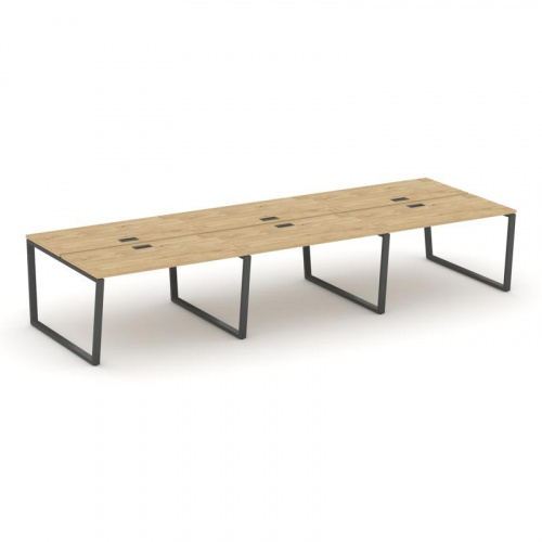 Style Project Рабочая станция 2-х сторон. SN-6T2.DRS-082 Акация Лорка/Металл Антрацит/Заглушка Пласт фото 22