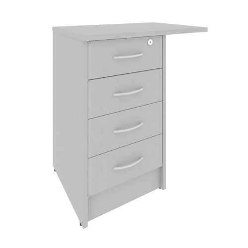 Тумба приставная на 4 ящика с замком Riva А.ТП-4.3F-S фото 7 Тумба приставная на 4 ящика с замком Riva А.ТП-4.3F-S фото 7