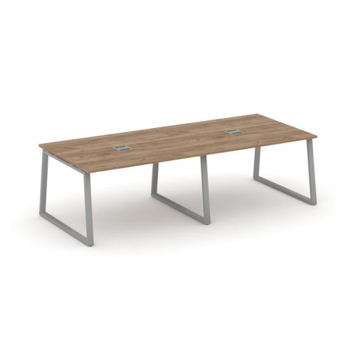 Style Project Стол переговорный SN-6T1.SPRG-043 Акация Лорка/Металл Антрацит/Заглушка Металл Антраци фото 11