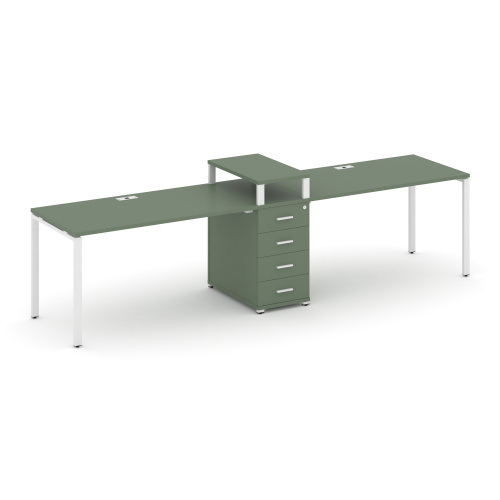 Бенч-система на 2 места с 1 опорной тумбой Concept CN.ORS-418