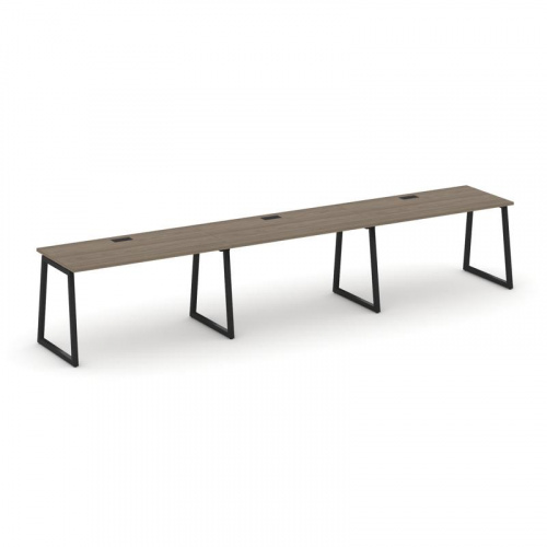 Style Project Рабочая станция 1 сторон. SN-4T1.ORS-041 Акация Лорка/Металл Антрацит/Заглушка Пластик фото 4