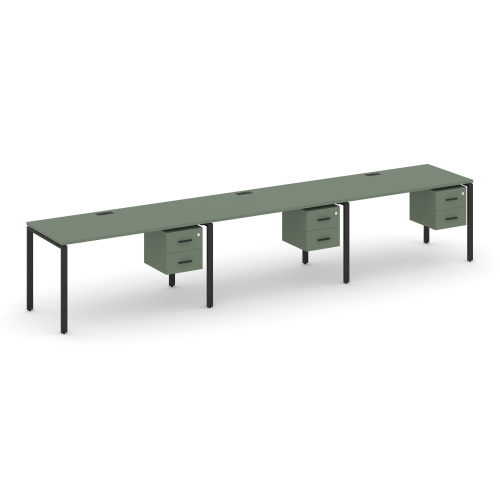 Бенч-система на 3 места с подвесными тумбами Concept CN.ORS-134