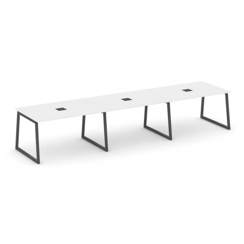 Style Project Стол переговорный SN-4T1.SPRG-022 Акация Лорка/Металл Антрацит/Заглушка Металл Антраци фото 26